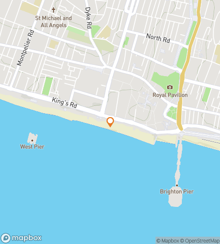 Map of scavenger hunt walking tour for Brighton Rockin’ & Roamin’