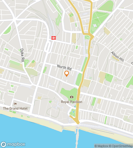 Map of scavenger hunt walking tour for Fright-on in Brighton: The Haunted Hunt