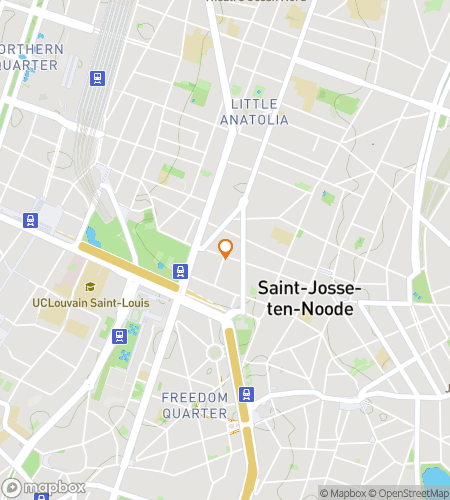 Map of scavenger hunt walking tour for Saint-Josse Jovial Jaunt