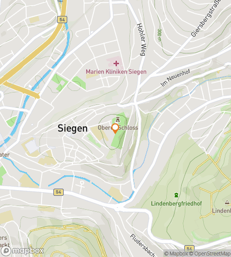 Kort over skattejagt-vandretur for Fra fæstninger til stier: Siegen-eventyret