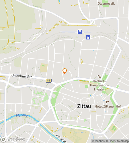 Map of scavenger hunt walking tour for Borders & Bells of Zittau