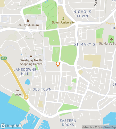 מפת סיור הליכה של חיפוש אוצרות עבור Southampton Bar Crawl