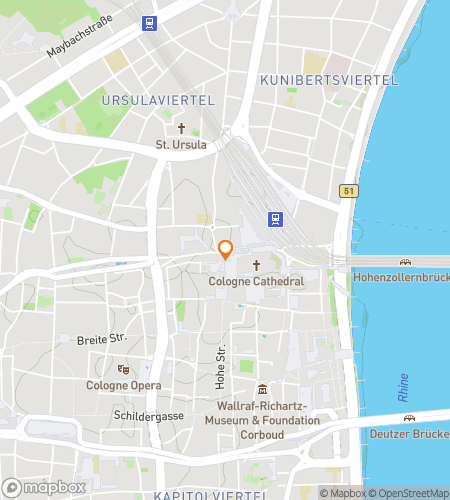 Map of scavenger hunt walking tour for Kölsch Quest: Downtown Scavenger Funtastic