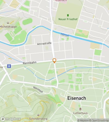 Map of scavenger hunt walking tour for Bach to the Future: The Eisenach Hunt