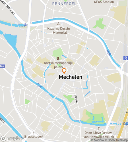 Carte du parcours de chasse au trésor pour Ponts, Bières et Cloches : La Chasse de Malines