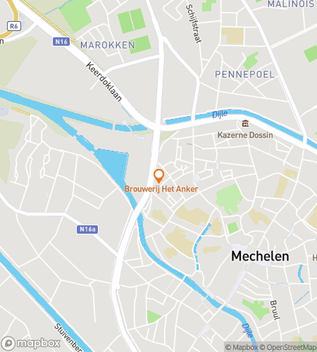 Kaart van de wandelroute van de speurtocht in Mechelen