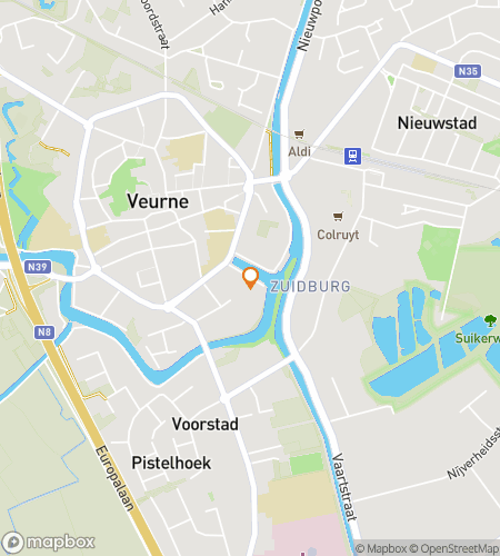 Mapa prohlídky s dobrodružným hledáním pokladů pro Grote Markt Mystery Dash: Veurne Unlocked