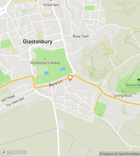 Map of scavenger hunt walking tour for Glastonbury Giddy Gallivant