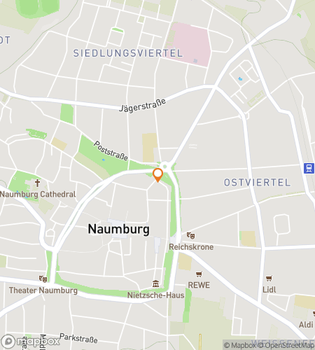 Map of scavenger hunt walking tour for Echoes of the Sculptors: Secrets of Naumburg