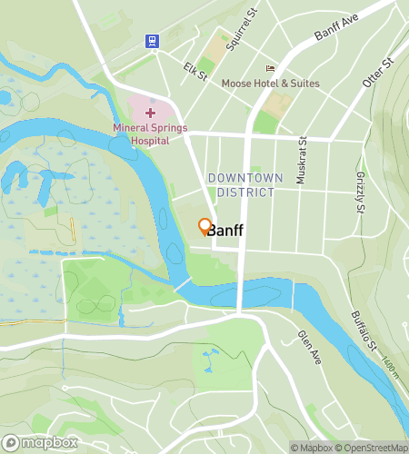 Карта пешеходного квеста «Банфф Мертвых: Призрачное Преследование»