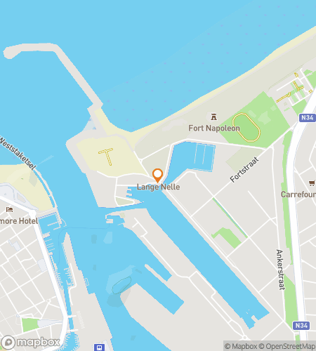 Mapa pěší prohlídky scavenger lovu pro detektivy pobřeží: Dobrodružství Ostende