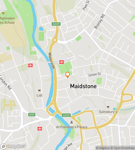 Карта пешего тура по охоте за сокровищами «Чудеса и тайны Мейдстоуна»