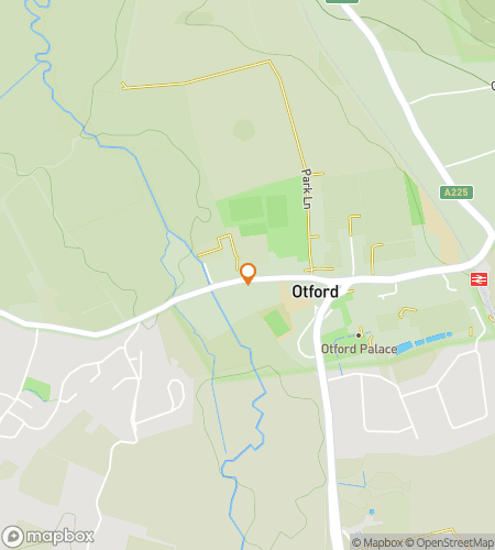 Map of scavenger hunt walking tour for Pilgrims’ Path: The Otford Hunt