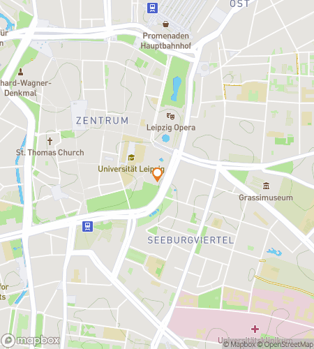 Map of scavenger hunt walking tour for Leipzigs Shadow Archive: A Downtown Haunting