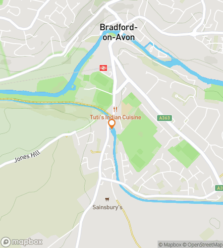 Map of scavenger hunt walking tour for Knot Your Average Town: The Bradford-on-Avon Chase