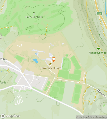 Hartă a turului de vânătoare de comori pe jos pentru Brains, Books & Buildings: The University of Bath Hunt