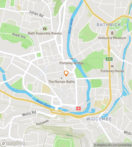 Map of scavenger hunt walking tour for Bath's Grey Lady Trail