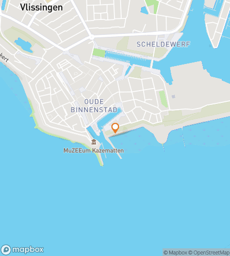 Mapa do passeio a pé de caça ao tesouro para a Caça a Vlissingen: Ondas de Coragem