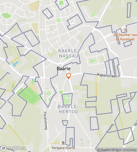 Map of scavenger hunt walking tour for Baarle-Nassau‘s Brainteasing Bonanza