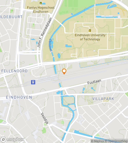 Map of scavenger hunt walking tour for Eindhoven‘s Electrifying Expedition