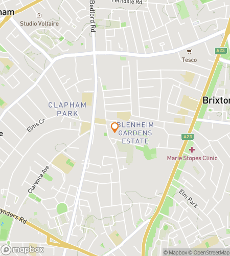 Map of scavenger hunt walking tour for Brixton Boogie & Bounty Hunt