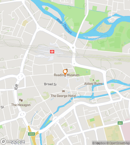 Map of scavenger hunt walking tour for Reading Riddles & Royal Rampage