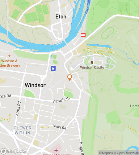 Map of scavenger hunt walking tour for Datchet Downtown Dash & Discover