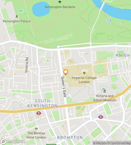 Map of scavenger hunt walking tour for Imperial  College Quest: Kensington Edition