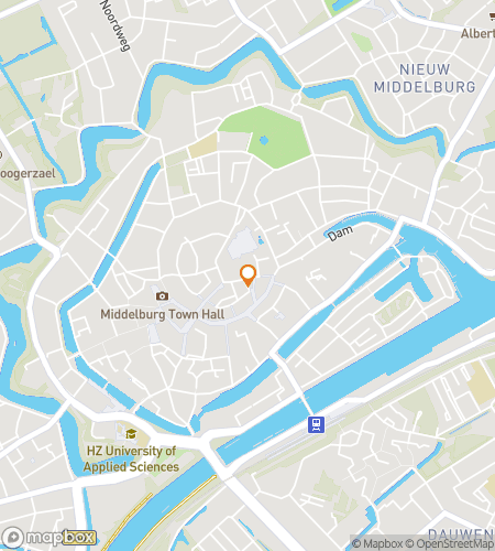 Map of scavenger hunt walking tour for Middelburg Power, Memory & Change