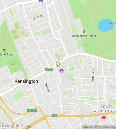 Map of scavenger hunt walking tour for The Tone of Kensington