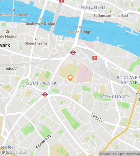 Térkép a Kings College London Hunt kincskereső sétához