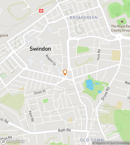 Kaart van de speurtocht wandelroute voor Swindon&colon; Bricks&comma; Books&comma; and Big Energy