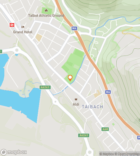 Térkép a belvárosi élményvadász túrához Port Talboton