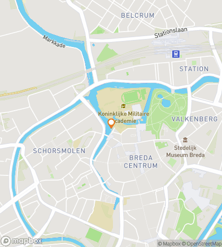 Map of scavenger hunt walking tour for From Castles to Canals: A Breda Adventure