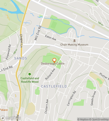 Kort over skattejagt vandretur for West Wycombe: Secrets Beneath the Hill