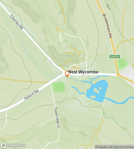 Map of scavenger hunt walking tour for West Wycombe: Secrets Beneath the Hill