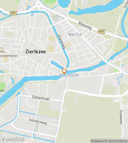 Karta över skattjaktens vandringstur för Zierikzee Quest: Från torn till tidvatten