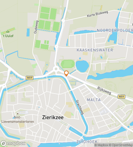Map of scavenger hunt walking tour for Zierikzee Quest: From Towers to Tides