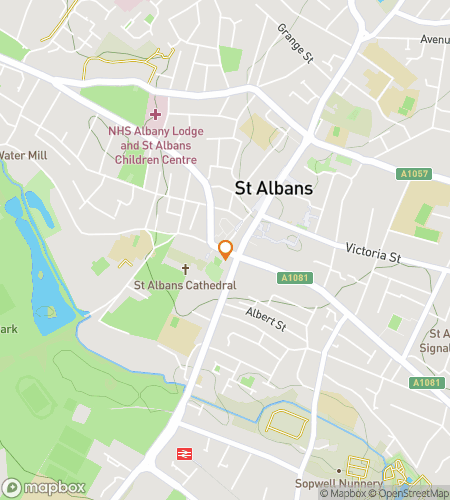 Map of scavenger hunt walking tour for Alban‘s Abbey Adventures