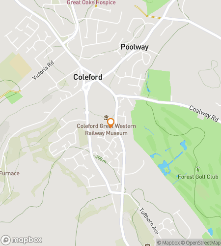 Map of scavenger hunt walking tour for Coal Hard Facts: The Coleford Clue Quest