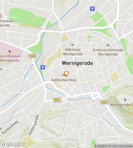 Map of scavenger hunt walking tour for Secrets of the Harz Towns: Wernigerode Quest