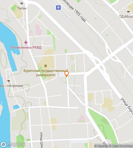 Map of scavenger hunt walking tour for Between the Taiga and the Temple: Tales of Ulan-Ude