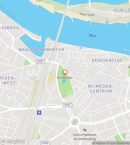 Map of scavenger hunt walking tour for Into the Labyrinth: The Nijmegen Hunt