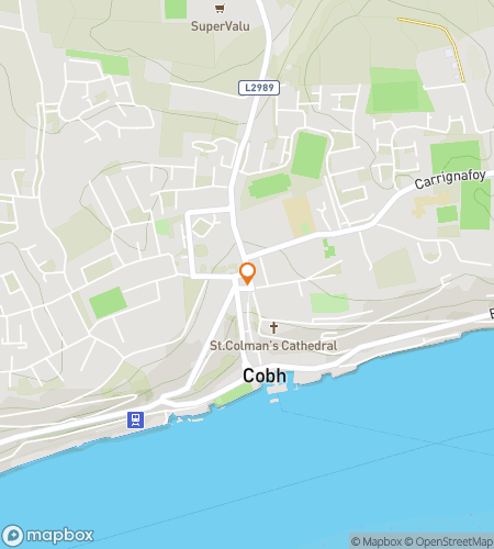 Map of scavenger hunt walking tour for Colorful Cobh Hunt