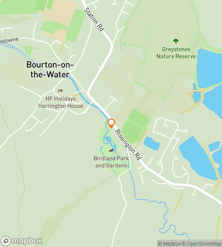 Kaart van de speurtocht wandelroute voor de Bourton-on-the-Water Discovery Hunt