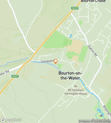 Map of scavenger hunt walking tour for Bridges & Secrets: Discovering Bourton-on-the-Water