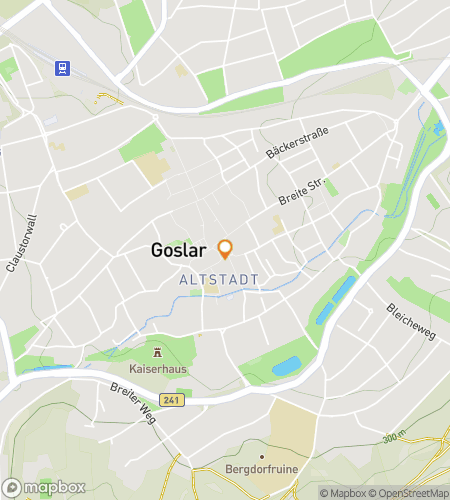 Map of scavenger hunt walking tour for Going to Goslar