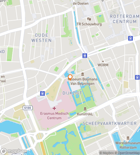 Map of scavenger hunt walking tour for Rotterdam Riddles & Revelry
