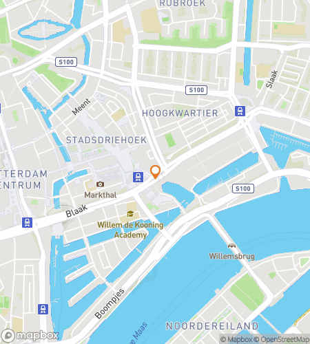 Hartă pentru turul pe jos cu vânătoare de comori pentru Turul Fantomelor din Rotterdam