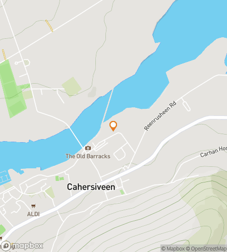 Map of scavenger hunt walking tour for Cahersiveen Craic‘n Treasure Chase